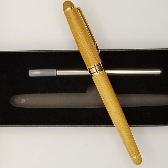 Beiluner pen set, featuring a rosewood pen natural finish boxed unused - Picture 4 of 11
